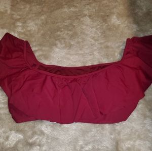 Off the shoulder swimsuit top!
